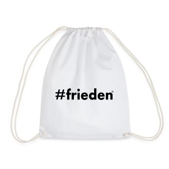 Frieden - Turnbeutel - Weiß - Vorne