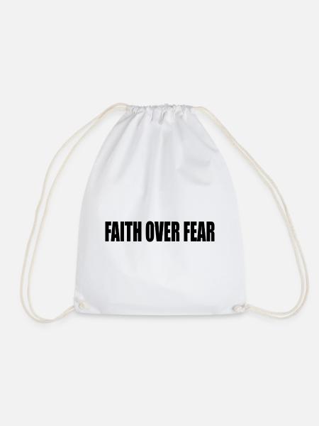 Faith over fear - Turnbeutel - Weiß