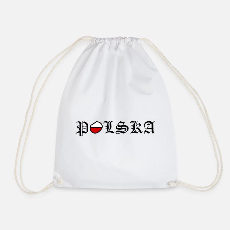 Polen - Turnbeutel - Weiß