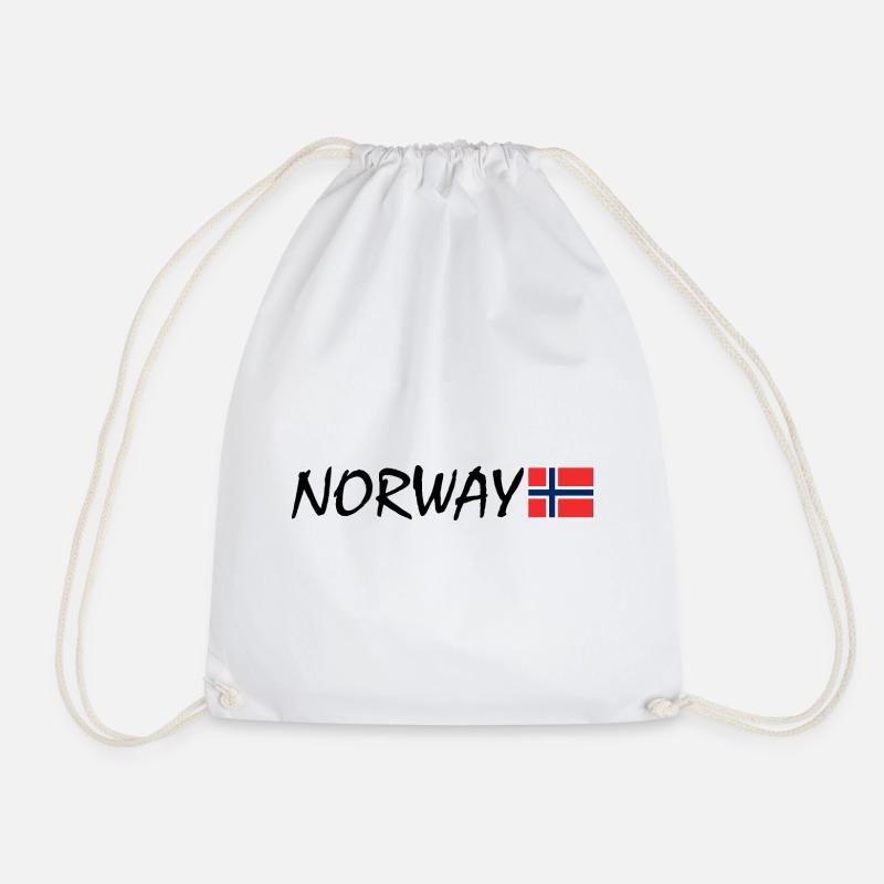 Norwegen - Turnbeutel - Weiß