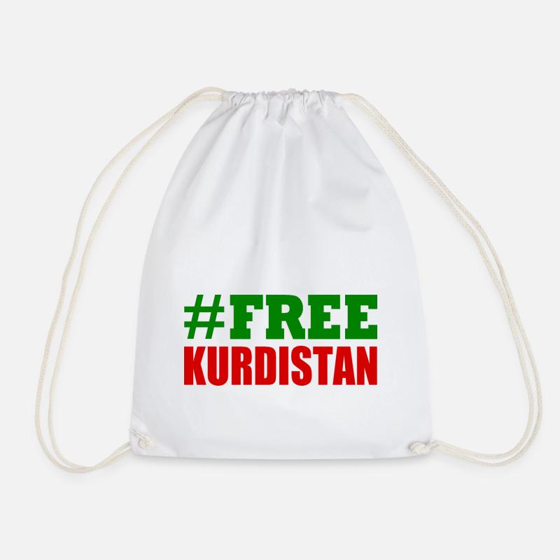 Free Kurdistan - Turnbeutel - Weiß