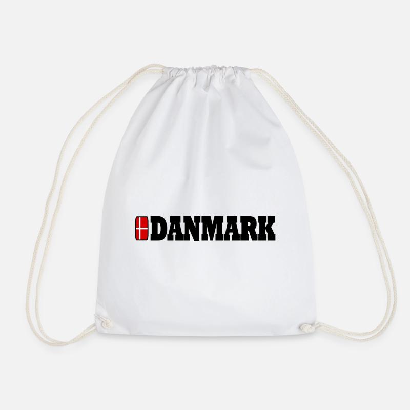 Dänemark - Turnbeutel - Weiß