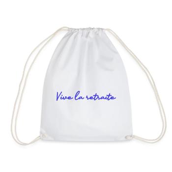 RETRAITE. RETRAITE. RETRAITEE. RETRAITE - Sac de sport léger - blanc - Devant