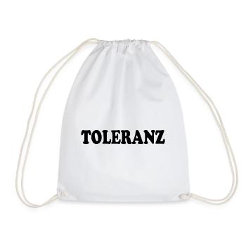 Toleranz - Turnbeutel - Weiß - Vorne