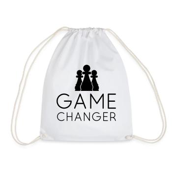GAME CHANGER - Chess T-Shirt - Gift idea - Drawstring Bag - white - Front