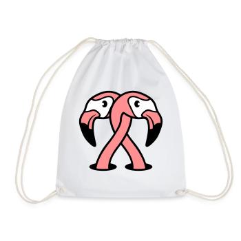2 amis en couple amoureux couple amoureux en sat sat - Sac de sport léger - blanc - Devant