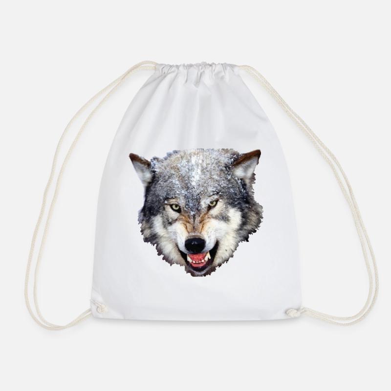 Wolf - Turnbeutel - Weiß