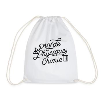 Professor of Physics-Chemistry - Drawstring Bag - white - Front