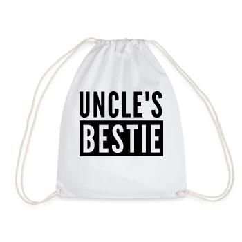UNCLE'S BESTIE - Drawstring Bag - white - Front