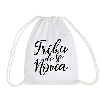 Tribu de la Novia Bride's Tribe Bridesmaid Wedding - Drawstring Bag - white - Front