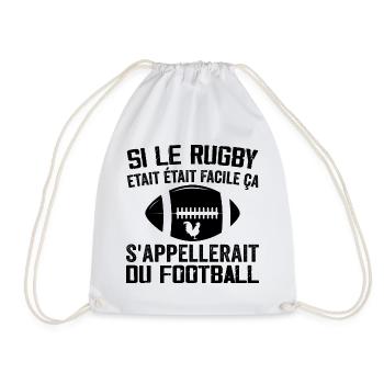 Si Le Rugby etait Facile ca s'appellerait du Foot - Sac de sport léger - blanc - Devant