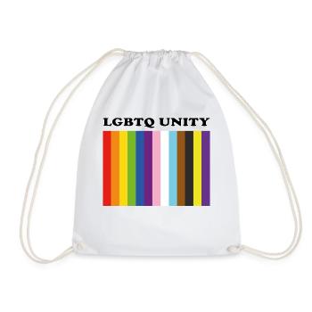 LGBTQ Pride Unity Inklusive Pride-Farben - Turnbeutel - Weiß - Vorne