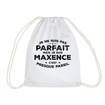 Maxence Un Prénom, Une Attitude L’Humour Maxence - Sac de sport léger - blanc - Devant