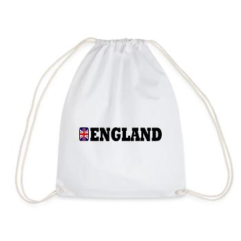 England Flagge - Turnbeutel - Weiß - Vorne