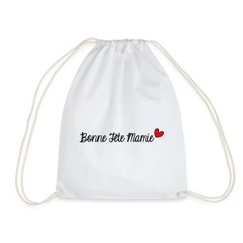 BONNE FÊTE MAMIE. SUPER MAMIE. MAMIE. MERE - Sac de sport léger - blanc - Devant
