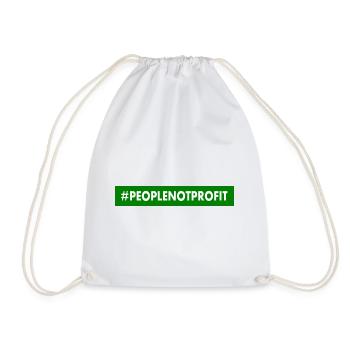 People not profit - Turnbeutel - Weiß - Vorne