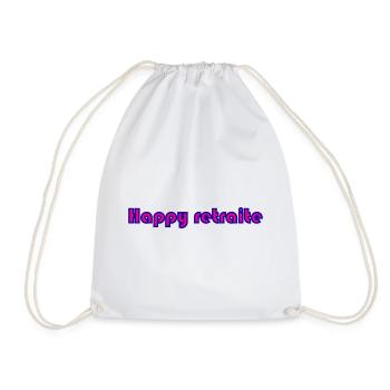 RETRAITE. RETRAITE. RETRAITEE. SENIOR. MAMIE. PAPY - Sac de sport léger - blanc - Devant