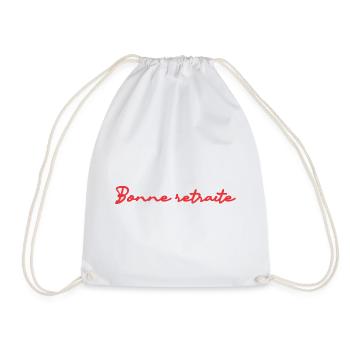 RETRAITE. RETRAITE. RETRAITEE. RETRAITE - Sac de sport léger - blanc - Devant