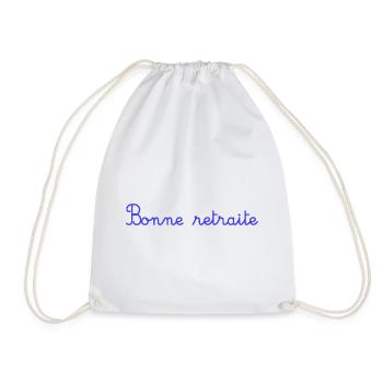 RETIREMENT. HAPPY RETIREMENT. HAPPY RETIREMENT. HEART - Drawstring Bag - white - Front