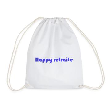 RETRAITE. RETRAITE. RETRAITEE. RETRAITE - Sac de sport léger - blanc - Devant