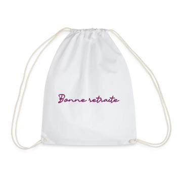 RETRAITE. RETRAITE. RETRAITEE. RETRAITE - Sac de sport léger - blanc - Devant