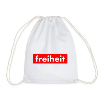 Freiheit - Turnbeutel - Weiß - Vorne
