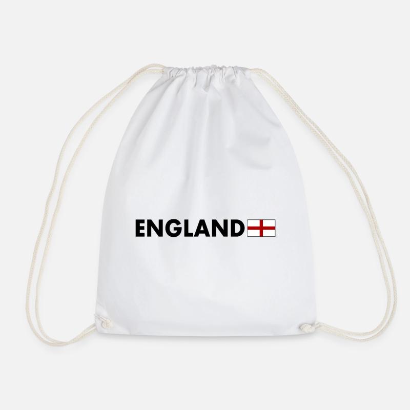 England - Drawstring Bag - white