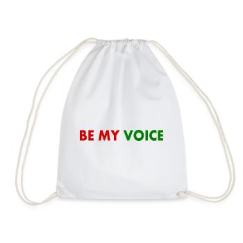 Be my voice iran - Drawstring Bag - white - Front