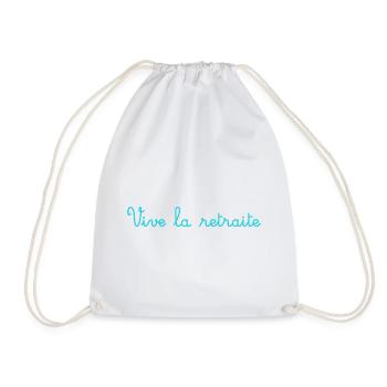 RETRAITE. BONNE RETRAITE. JOYEUSE RETRAITE - Sac de sport léger - blanc - Devant