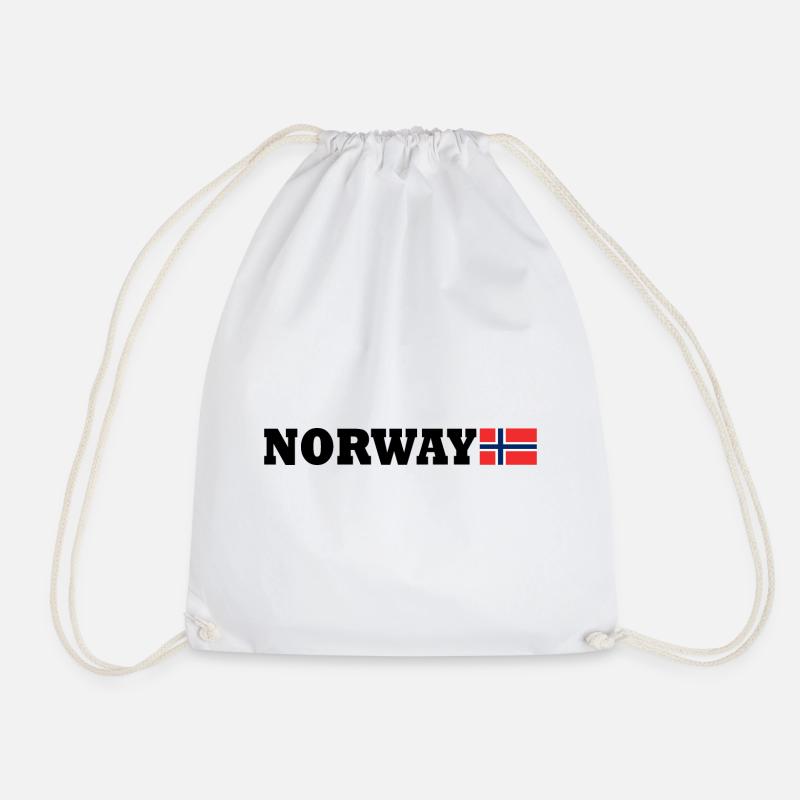Norwegen - Turnbeutel - Weiß