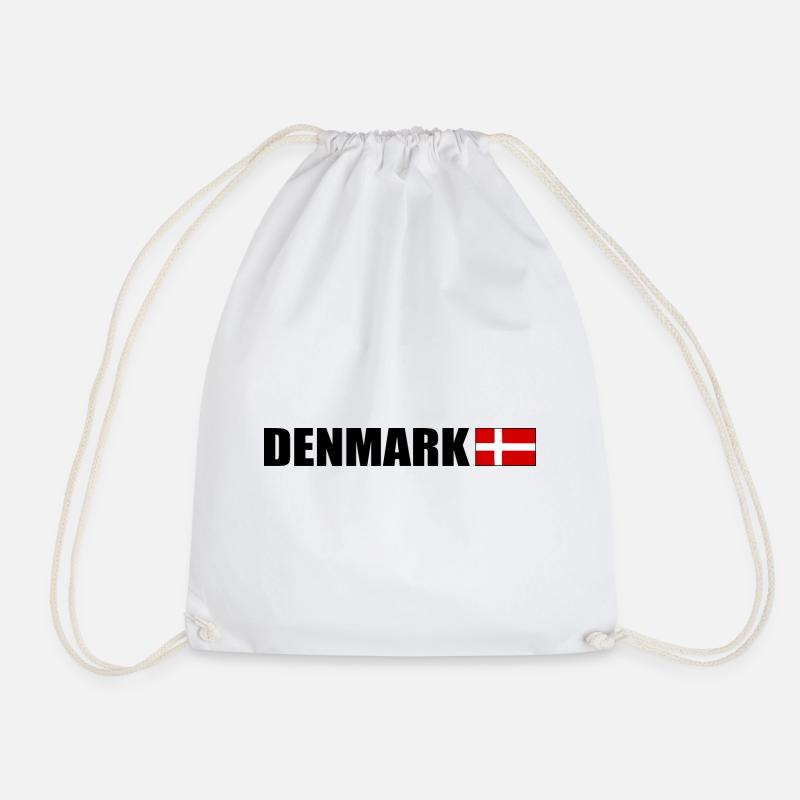 Dänemark - Turnbeutel - Weiß