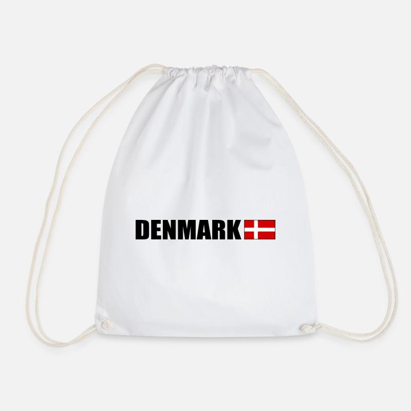 Dänemark - Turnbeutel - Weiß