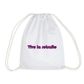 RETRAITE. RETRAITE. RETRAITEE. SENIOR. MAMIE. PAPY - Sac de sport léger - blanc - Devant