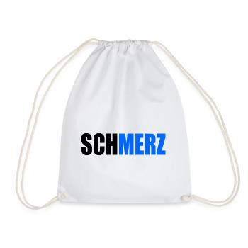 Schmerz no merz - Turnbeutel - Weiß - Vorne