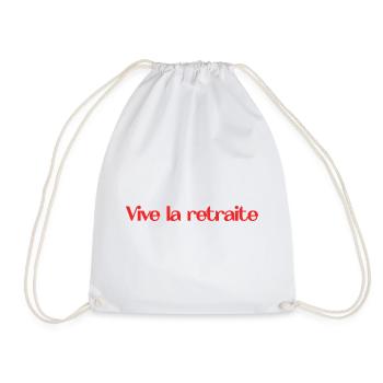 RETIREMENT. RETIREMENT. RETIRED. RETIREMENT - Drawstring Bag - white - Front