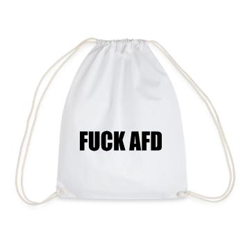 Fuck afd - Turnbeutel - Weiß - Vorne