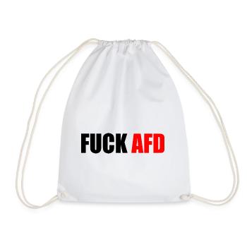 Fuck afd - Sac de sport léger - blanc - Devant