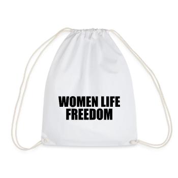 Women life freedom - Turnbeutel - Weiß - Vorne