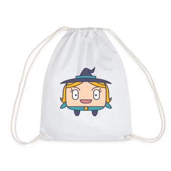 Sorcière Mignonne Halloween Idée Cadeau Mignonne Mignonne - Sac de sport léger - blanc - Devant
