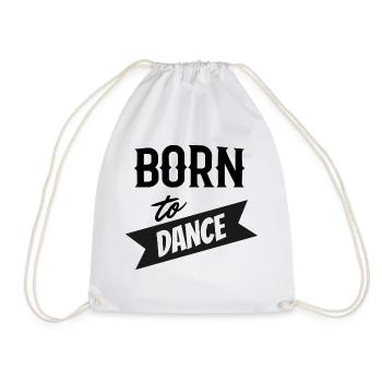 born to dance tanzsport tanzen dancing - Turnbeutel - Weiß - Vorne