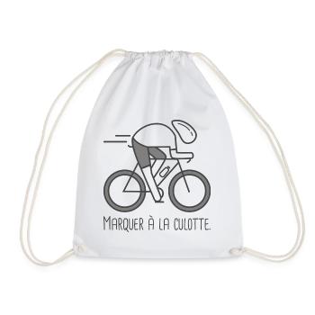 velo vélo vélos velos cycliste Marquer la culotte - Sac de sport léger - blanc - Devant
