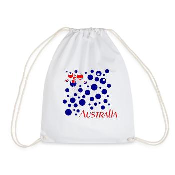 Australia Australien - Turnbeutel - Weiß - Vorne