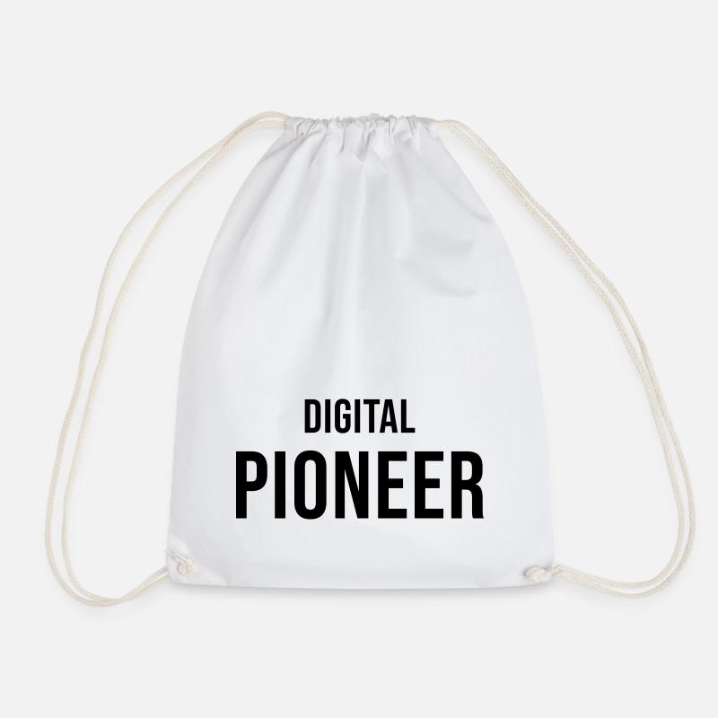 Digital Pioneer Online Geschenk - Turnbeutel - Weiß