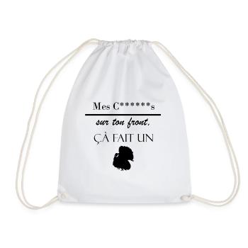 dindon humour - Sac de sport léger - blanc - Devant
