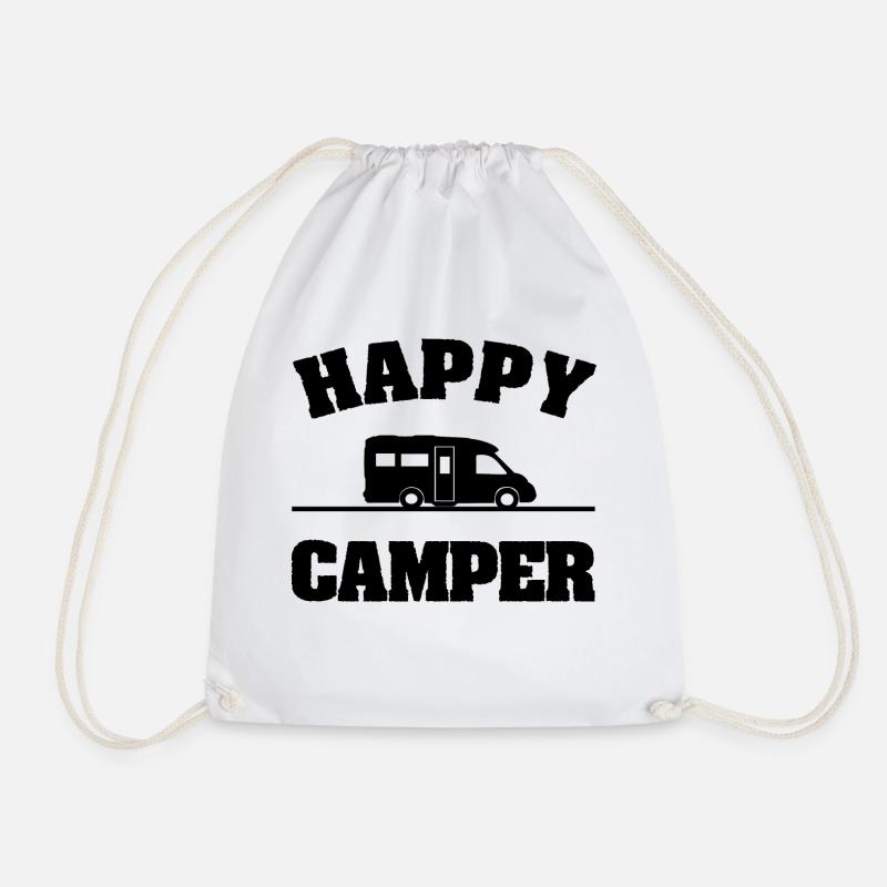 Camping - Turnbeutel - Weiß