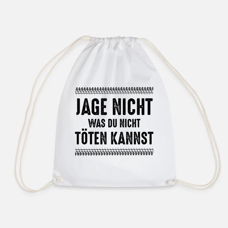 Tuning - Don't chase what you can't kill - Drawstring Bag - white