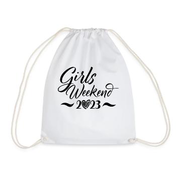 Girls Weekend 2023 Cute Girls Party Trip Vacances - Sac de sport léger - blanc - Devant