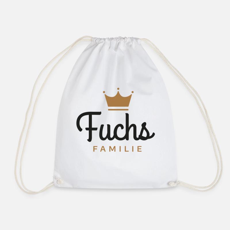 Fuchs-Familie - Turnbeutel - Weiß