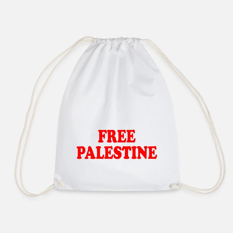 Free palestine - Turnbeutel - Weiß