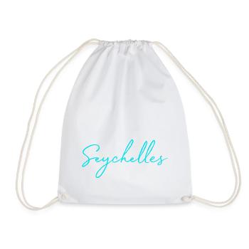 Meerglück "Seychelles" - Turnbeutel - Weiß - Vorne